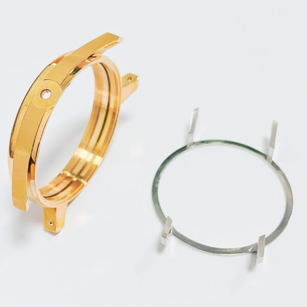 Electroplating watch case