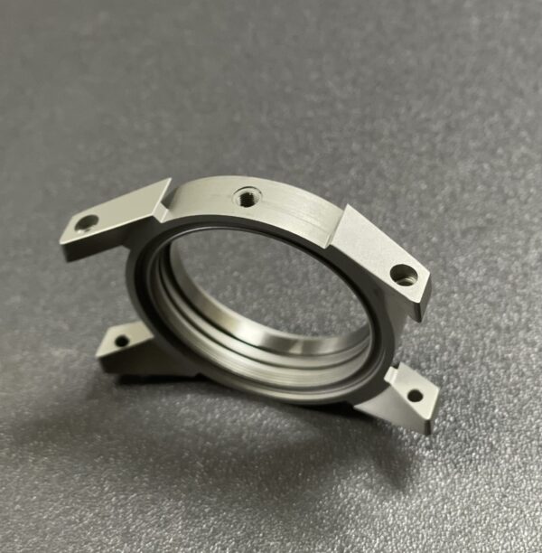 Sandblasted watch case
