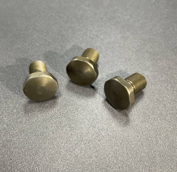 Hardened heat treated stainless steel short screws