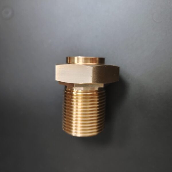 Custom brass CNC five-axis hex bolt parts