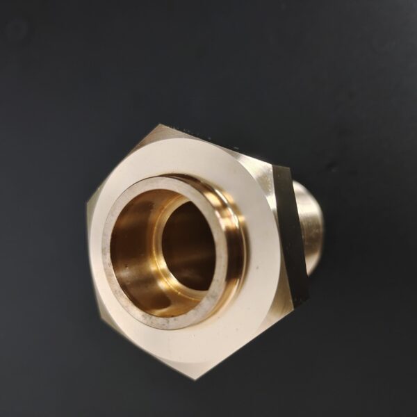 Custom brass CNC five-axis hex bolt parts