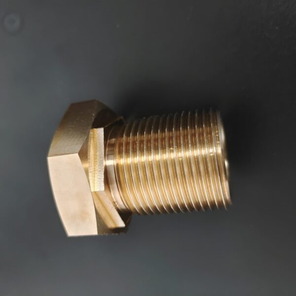 Custom brass CNC five-axis hex bolt parts