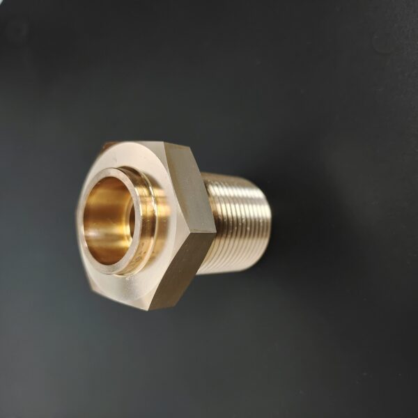 Custom brass CNC five-axis hex bolt parts