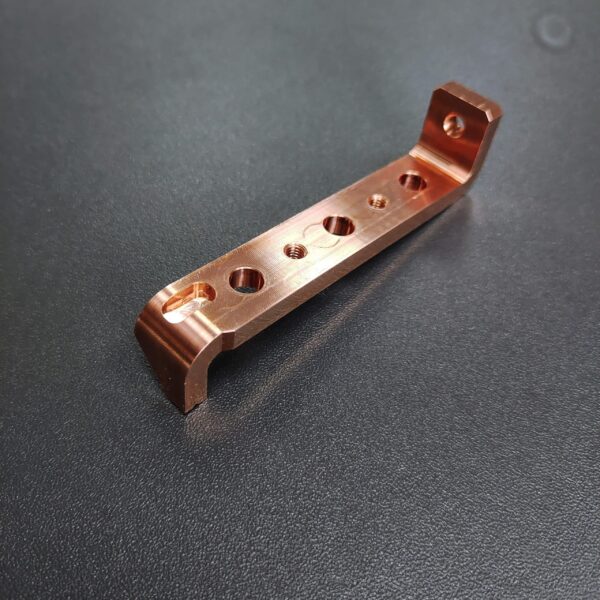 Custom Precision CNC Machining Purple Copper Punching Bending Wire Lasing Machine Parts