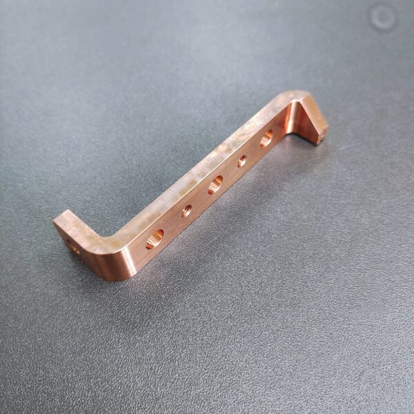 Custom Precision CNC Machining Purple Copper Punching Bending Wire Lasing Machine Parts