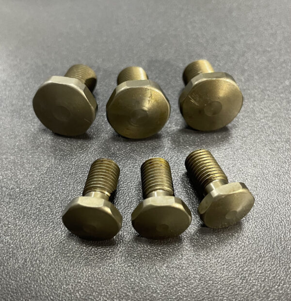 Hardened heat treated stainless steel short screws