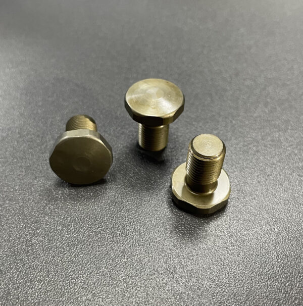 Hardened heat treated stainless steel short screws