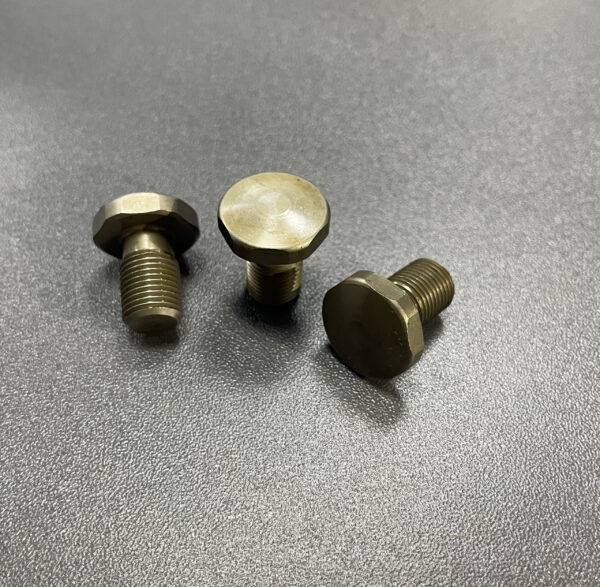 Hardened heat treated stainless steel short screws