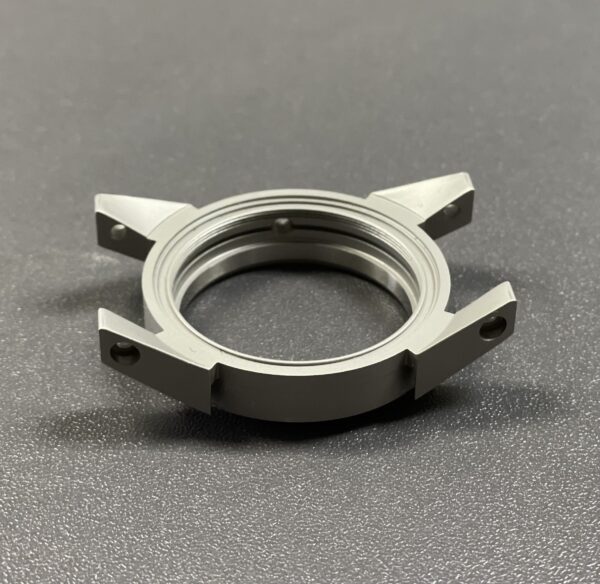 Sandblasted watch case