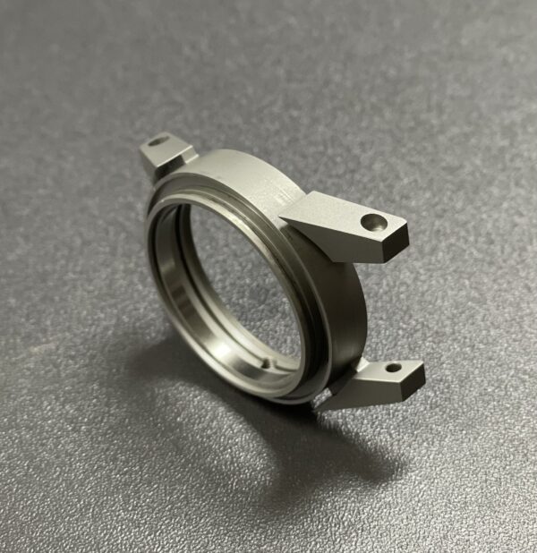 Sandblasted watch case