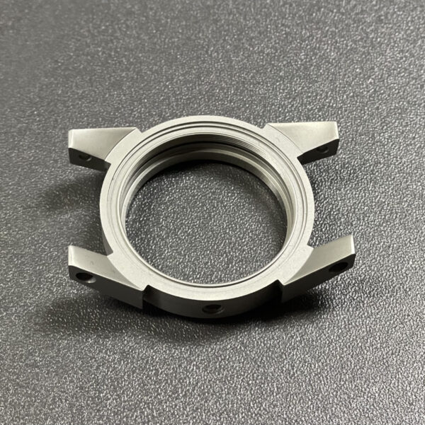 Sandblasted watch case